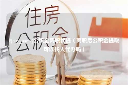 山南公积金离职代提（离职后公积金提取可以找人代办吗）